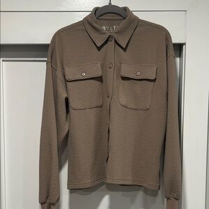 Pre-loved BYLT Basics Serene Shacket - XS/Fawn